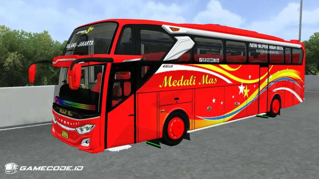 Livery Medali Mas Jetbus 3+ Mercy O500R