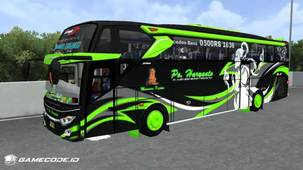 Livery HR Sawung Guling Jetbus 3+ Mercy O500R