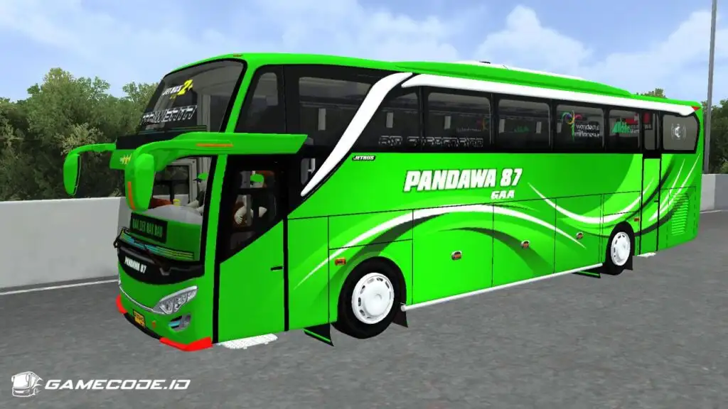 Livery Pandawa 87 Hijau JB2 SHD Hino RK