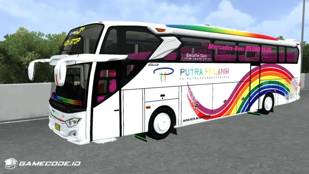 Livery Putra Pelangi Jetbus 3+ Mercy O500R