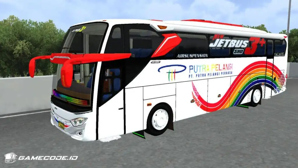 Livery Putra Pelangi Jetbus 3+ Hino RK