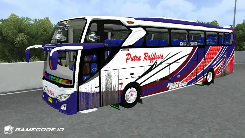 Livery Putra Rafflesia Jetbus 3+ Mercy O500R