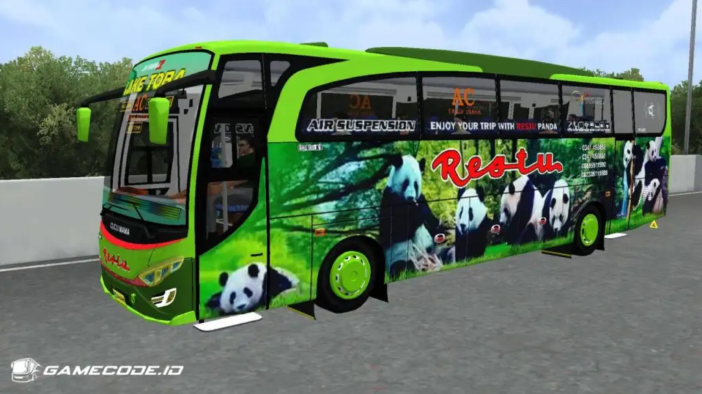 Livery Restu Panda Jetbus 2 HD (JB2HD)