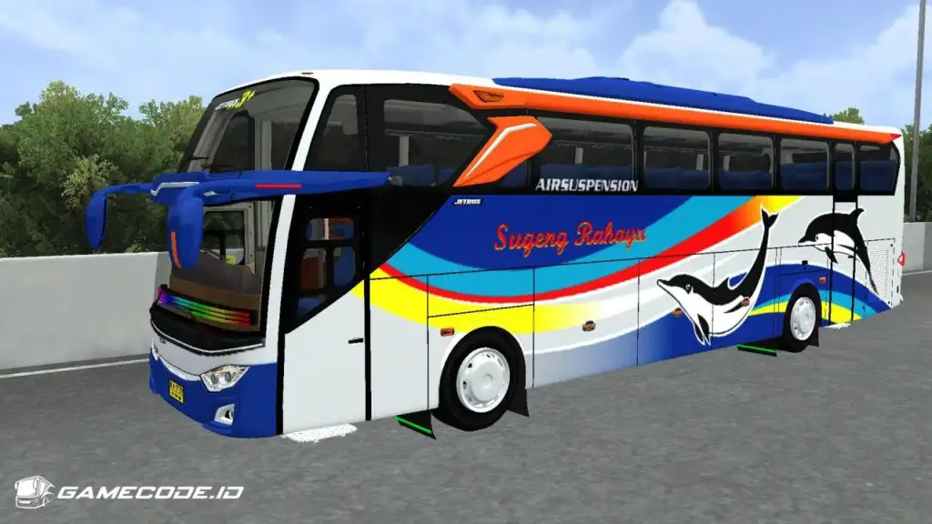 Livery SR Dolphin Jetbus 3+ Hino RK