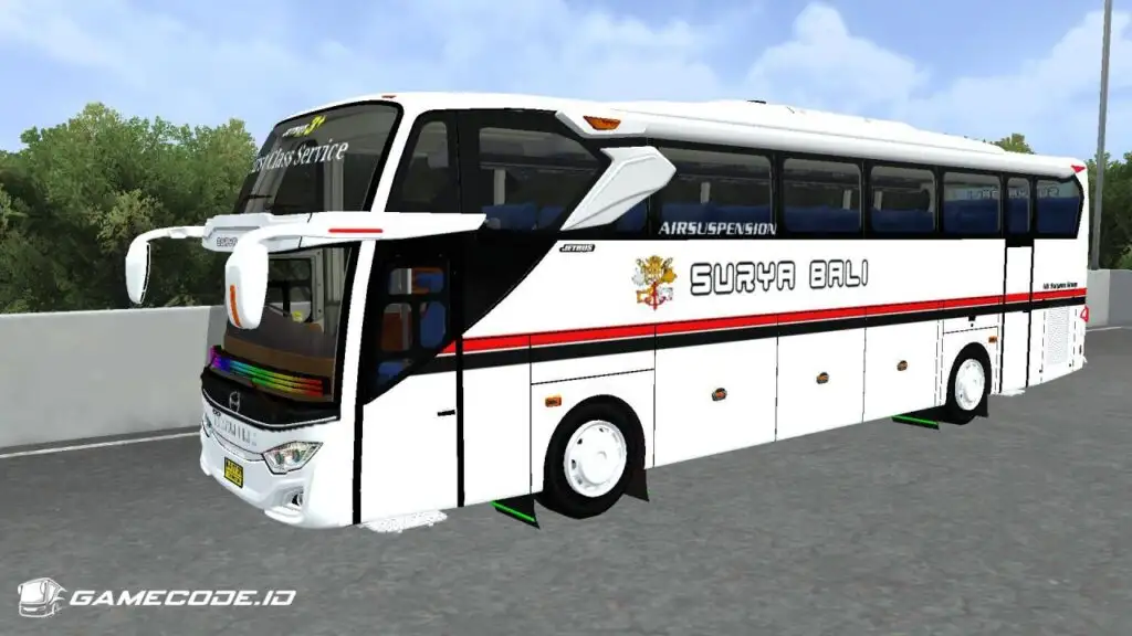 Livery Surya Bali Jetbus 3+ Hino RK