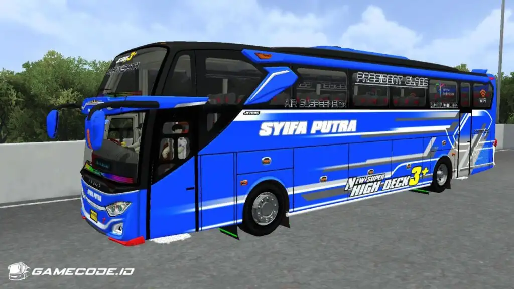 Livery Syifa Putra Dark Blue JB3+ Scania K360iB