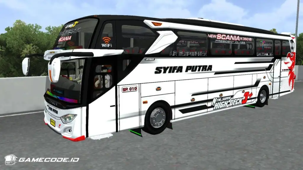 Livery Syifa Putra White JB3+ Scania K360iB