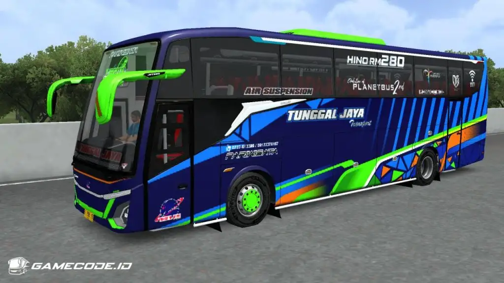 Livery Tunggal Jaya Jedha JB5 SHD Single Glass