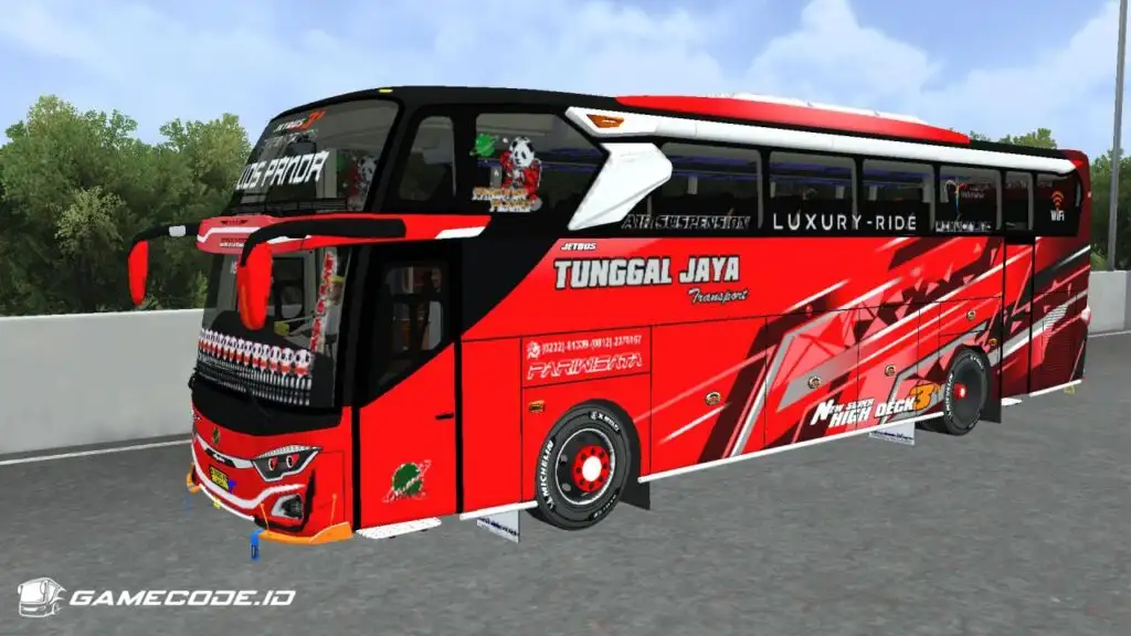 Livery Tunggal Jaya Kids Panda JB3 SHD RK Voyager