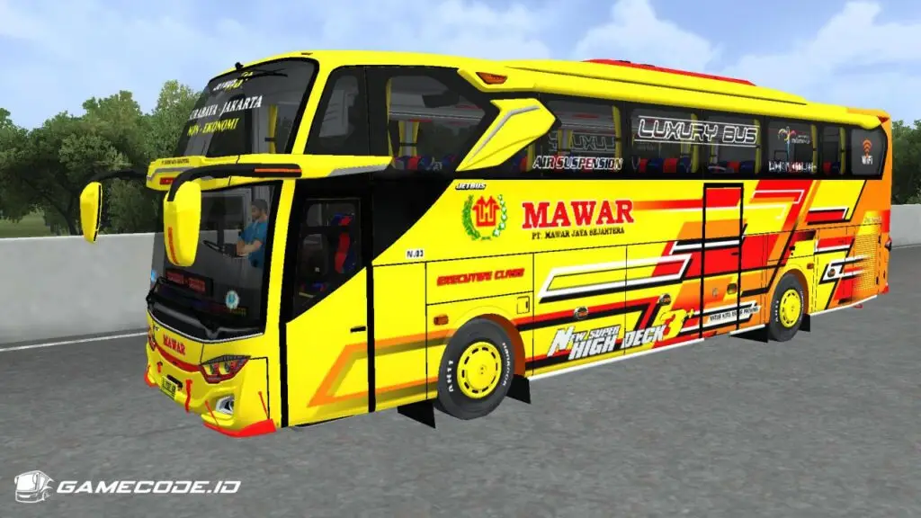 Livery Mawar JB3+ Hino Pintu Tengah