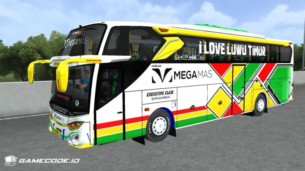 Livery Mega Mas JB3+ Hino Pintu Tengah