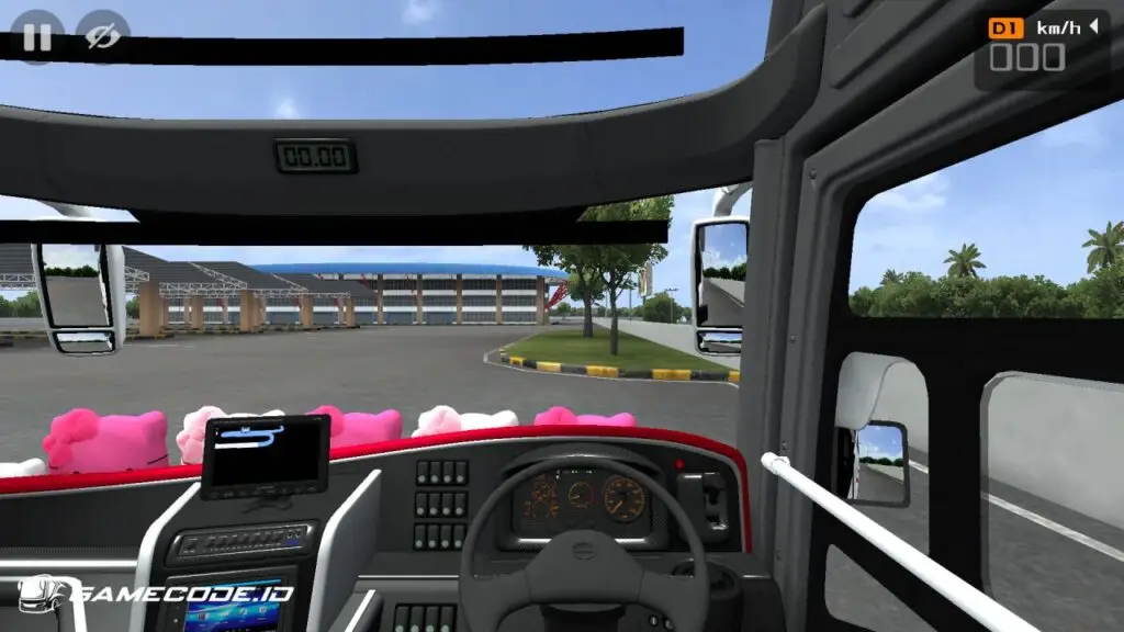 tampilan mod HDD Hino RK Gen 2 bagian kabin