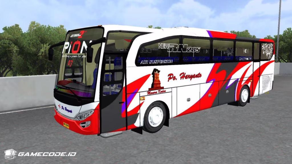 Tampilan mod Bus JB2 HD bagian samping