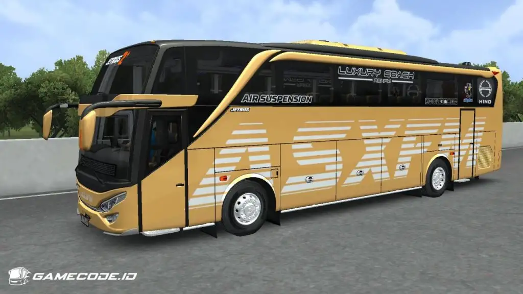 tampilan mod Bus JB2 Hino RK bagian samping