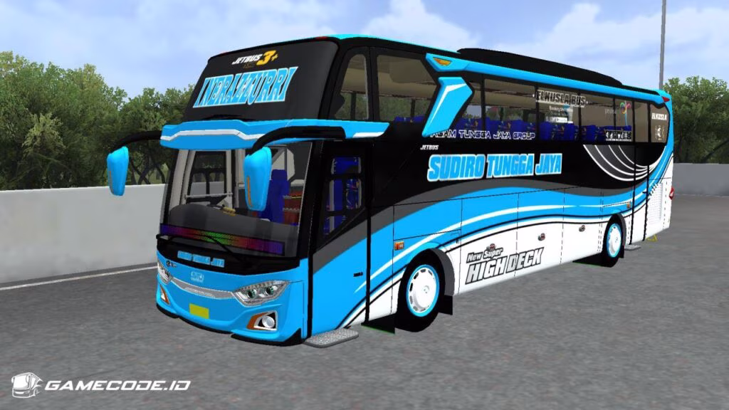 mod bus jb3+ facelift voyager bagian samping