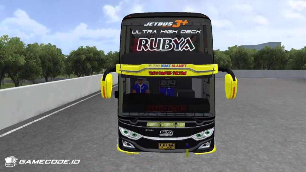 Mod Bus JB3+ UHD Voyager bagian depan