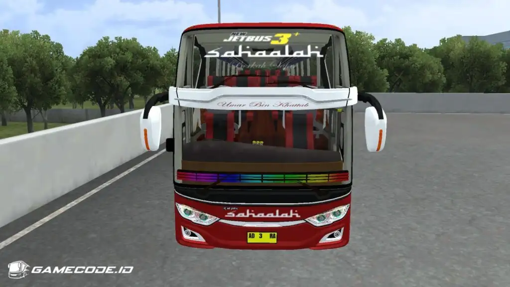 Mod Bus Jetbus 3+ Hino RK bagian depan