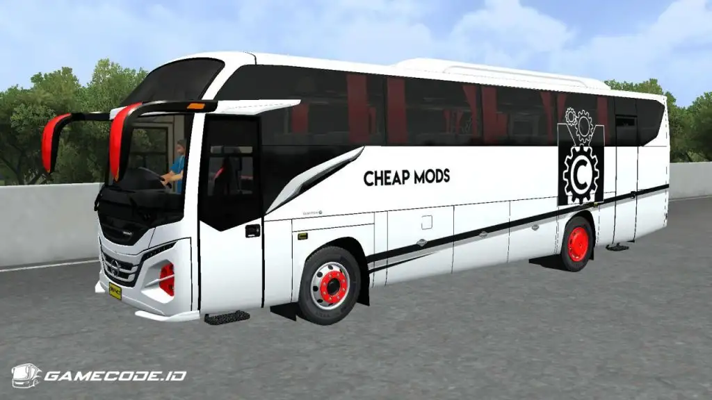 tampilan mod Bus Max HDD Hino Facelift bagian samping
