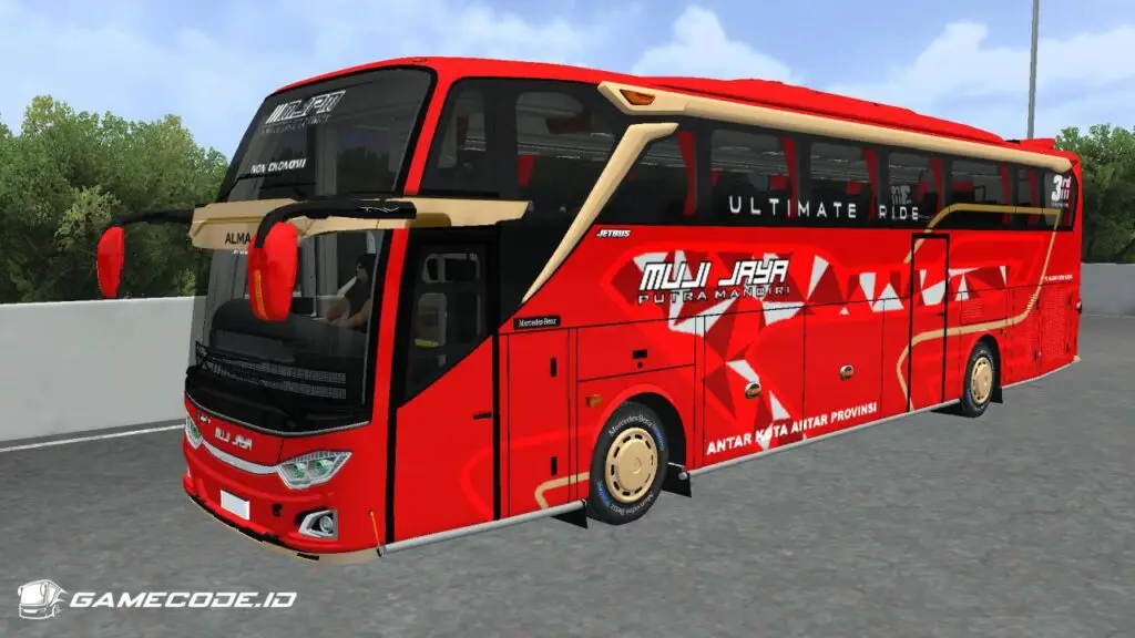 Livery Muji Jaya Alma JB3+ SHD Mercy O500RS