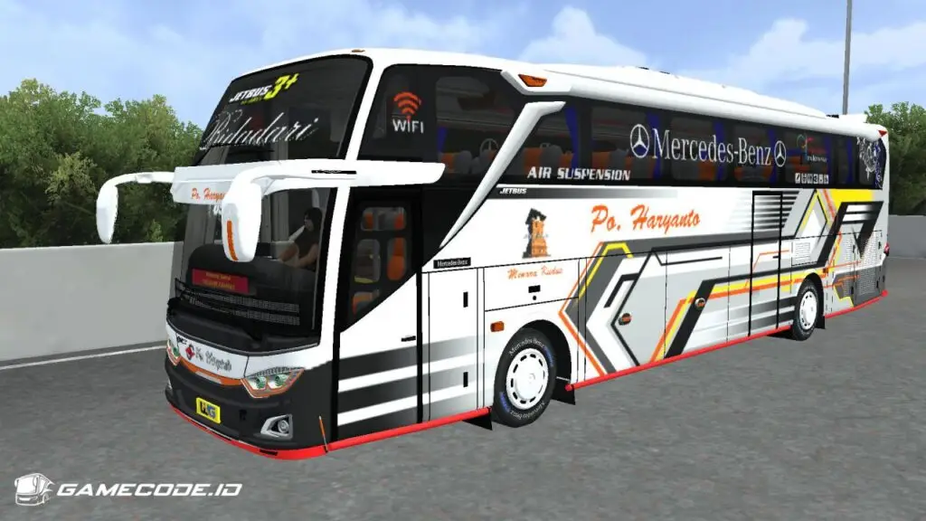 Livery HR 099 Bidadari JB3+ SHD Mercy O500RS