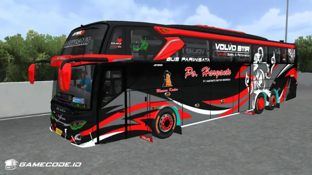 Livery HR Pariwisata JB3 Volvo B11R Tronton