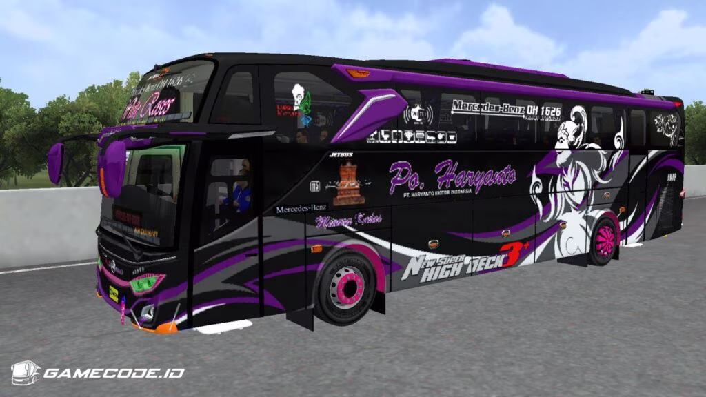 Livery PO Haryanto Ungu JB3+ Mercy MHD