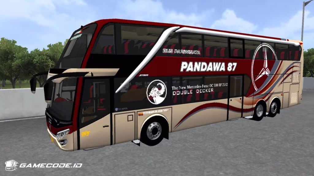 Livery Pandawa 87 Jetbus 2+ SDD