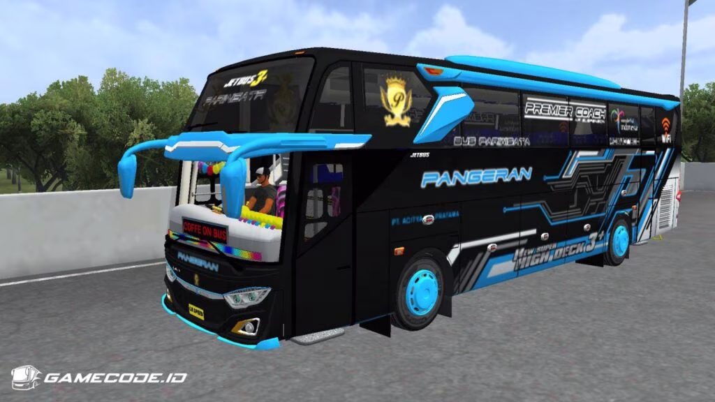 Livery Pangeran Biru JB3 Hino Coffe on Bus