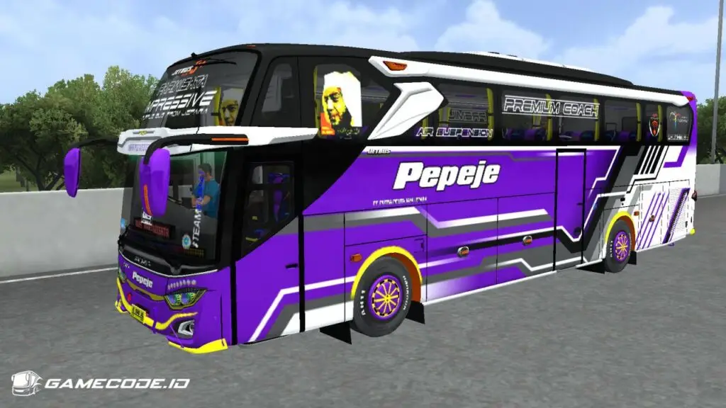 Livery Pepeje JB3+ Hino Pintu Tengah