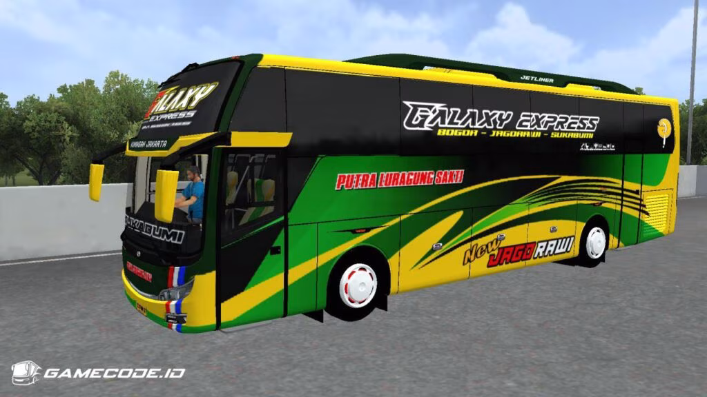 Livery Putra Luragung Jetliner HDD Hino RN285