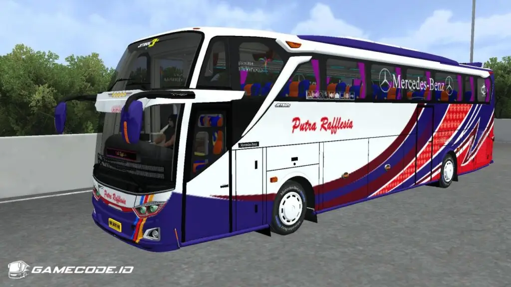 Livery Putra Rafflesia JB3+ SHD Mercy O500RS