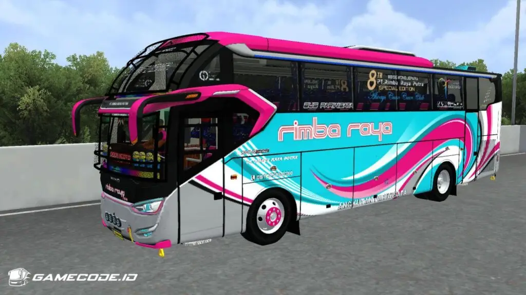 Livery Rimba Raya SR2 S Series XHD Hino