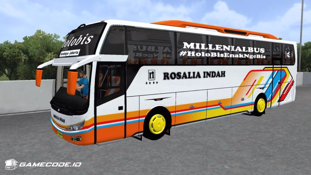 Livery Rosalia Indah Jetliner HDD Hino RN285