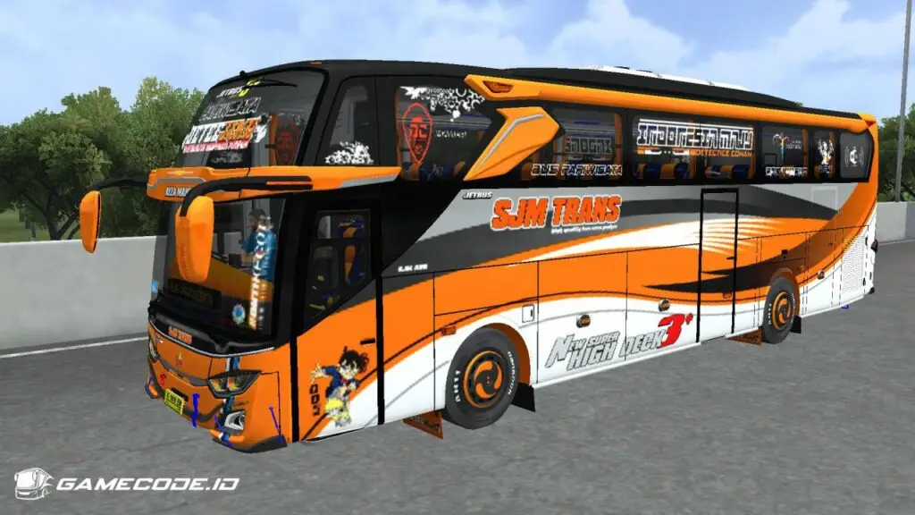 Livery SJM Detective Conan JB3+ Hino Pintu Tengah