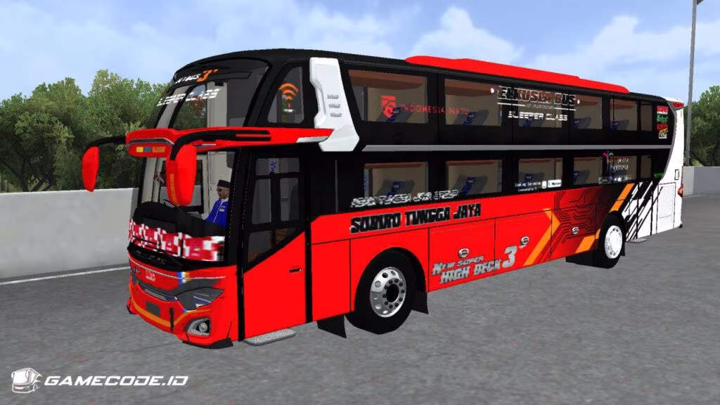 Livery STJ Merah Jetbus 3 Dream Coach