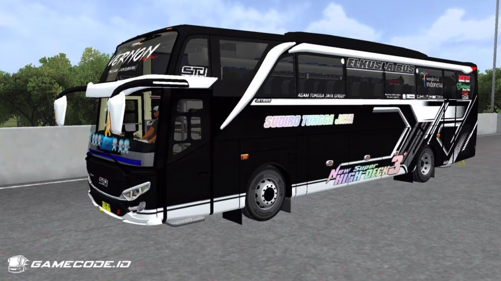 Livery STJ Vernon Erlangga JB2+ HDD Hino RN285