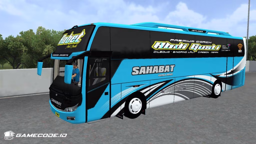 Livery Sahabat Robet Jetliner HDD Hino RN285
