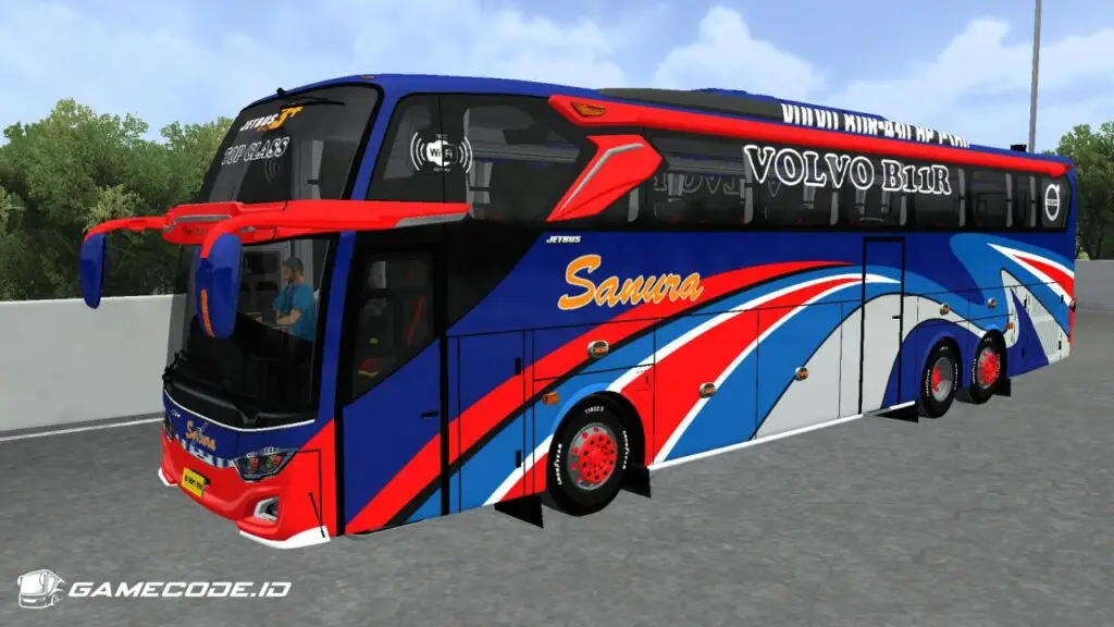 Livery Sanura JB3 Volvo B11R Tronton