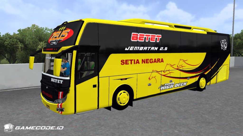 Livery Setia Negara Zeus Jetliner HDD Hino RN285