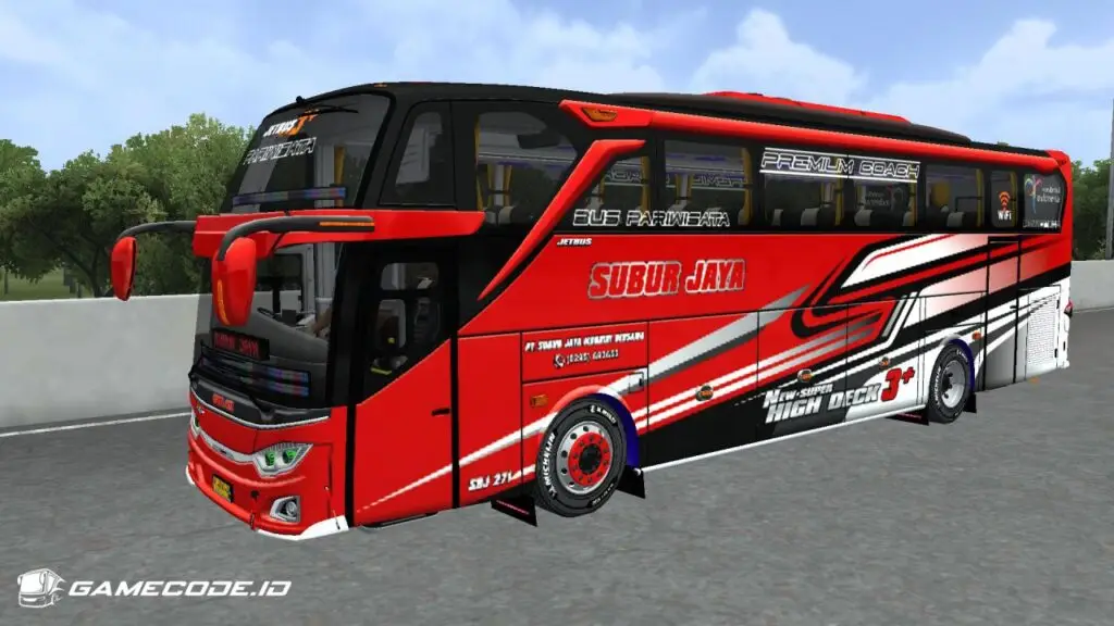 Livery Subur Jaya Red Bull JB3 SHD Hino RK8