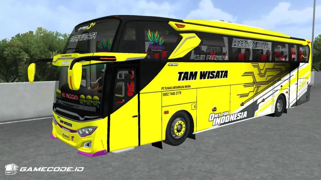 Livery TAM Wisata Riqfi JB3 Setra Hino