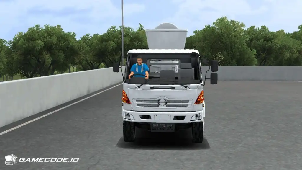 tampilan Truck Hino Lohan Lowbed V2.2 bagian depan