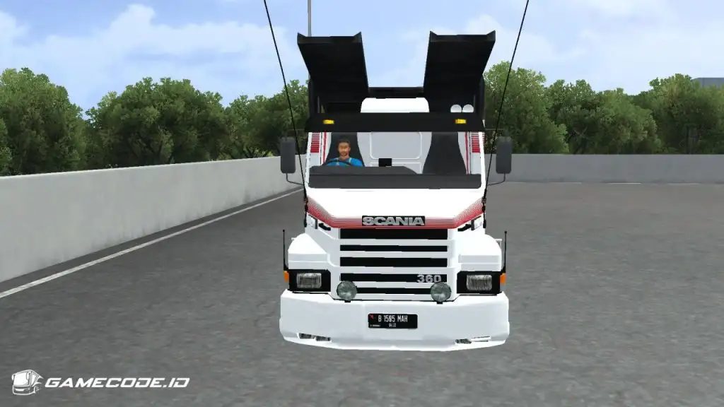 tampilan Truck Scania 112H bagian depan