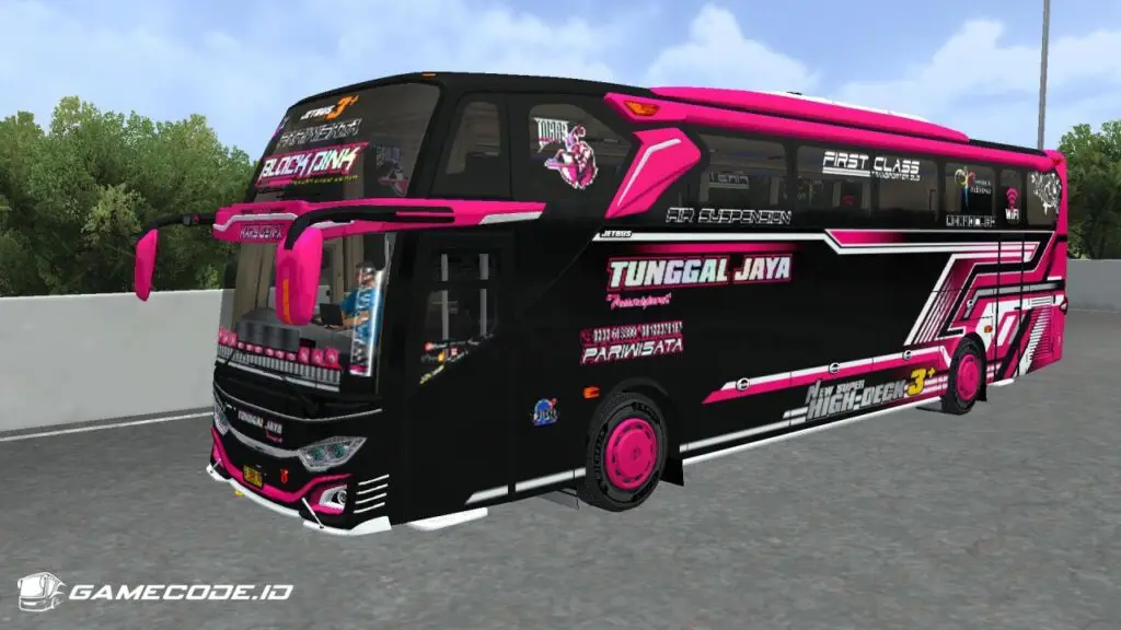 Livery TJ Black Pink JB3 Hino RK