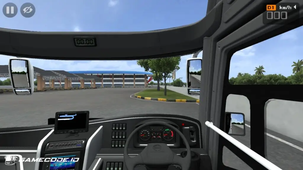 tampilan mod Bus JB3 HDD Hino RN bagian kabin