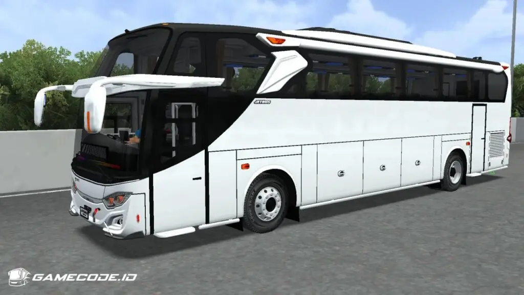 tampilan mod Bus JB3 HDD Hino RN bagian samping