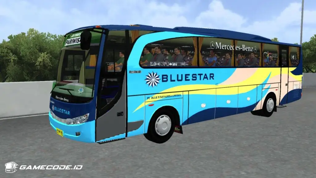 Livery Blue Star Travego Smile