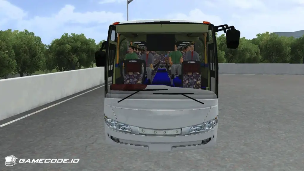 Tampilan mod bus Travego Smile bagian depan