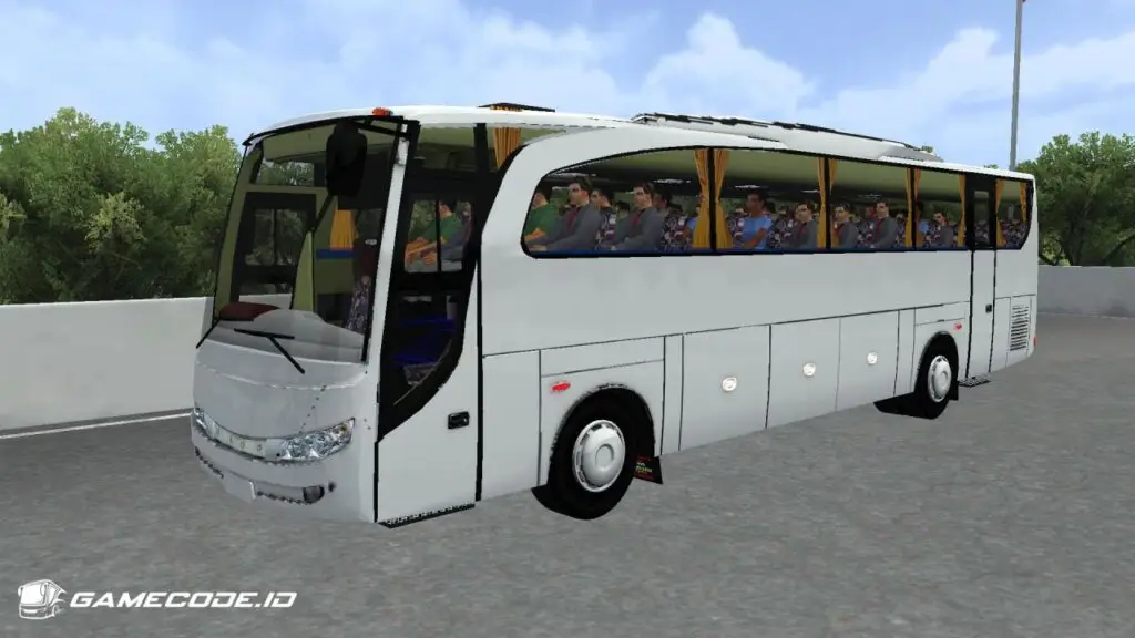 Tampilan mod bus Travego Smile bagian samping