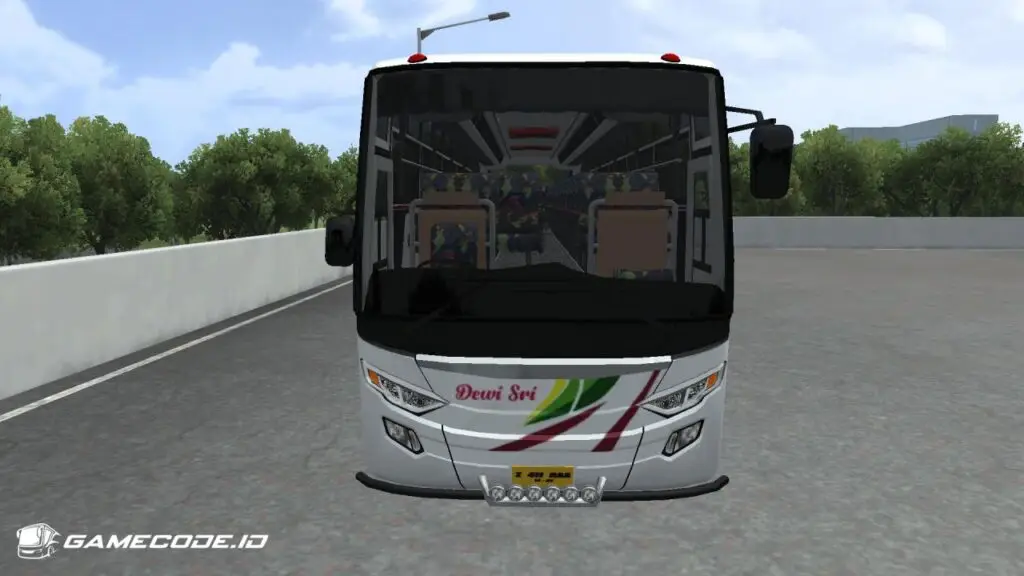 Mod bussid bus trisakti titanium bagian depan